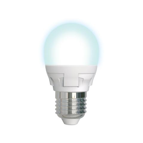 Лампа светодиодная UNIEL Яркая,  7Вт, цоколь E27, шар G45, матовая, белый свет 4000K, 30000ч