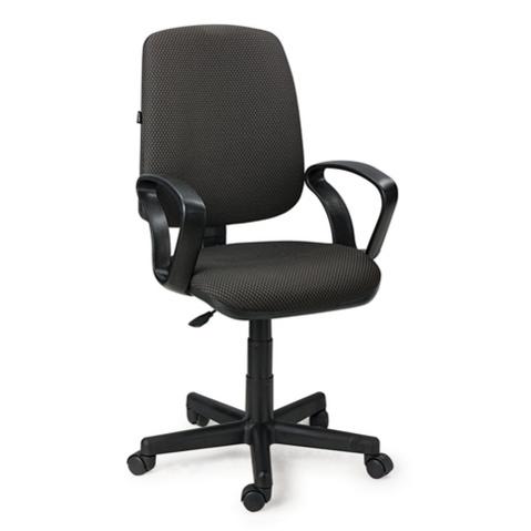 Кресло офисное BRABIX Basic MG-310, крестовина пластик, D-образные  подлокотник, ткань серая