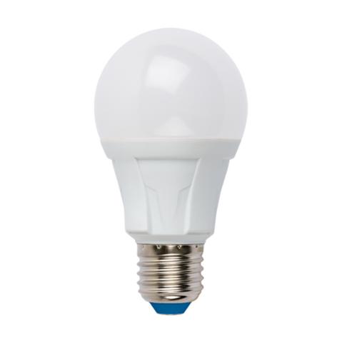 Лампа светодиодная UNIEL Яркая, 12Вт, цоколь E27, шар А60, матовая, дневной свет 6000K, 30000ч