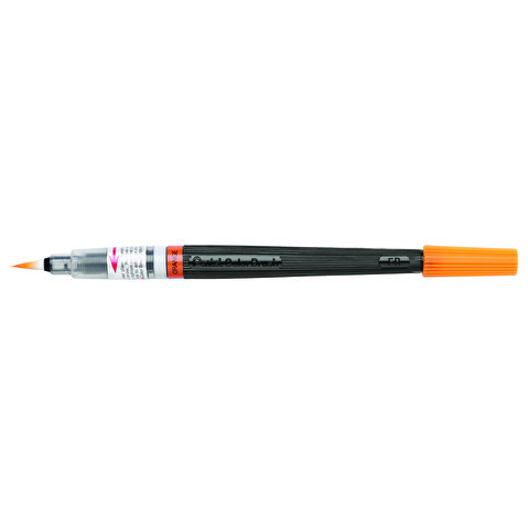 Кисть с краской PENTEL XGFL-107 Colour Brush, цвет оранжевый, блистер