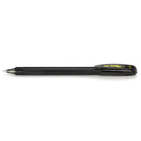 Ручка гелевая PENTEL BL417-A Energel, 0.35/0.7мм, черный корпус, черная