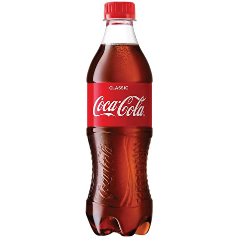Напиток Coca-Cola, газированный, ПЭТ, 0.5л, 24шт/уп