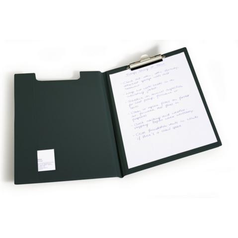 Папка-планшет DURABLE  А4, картон в ПВХ, продольный карман, черная (2357-01)