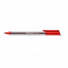Ручка шариковая STAEDTLER 432 F-2, трехгранный прозрачный корпус, 0.3мм, красная