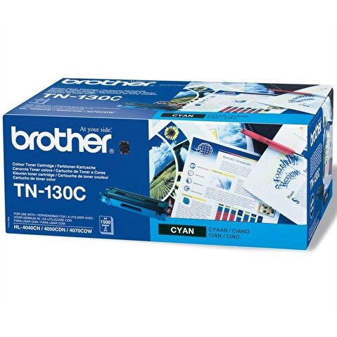 Тонер-картридж BROTHER TN-130C для HL-4040CN/4050CDN/DCP-9040CN/MFC-9440CN, 1500стр, Cyan